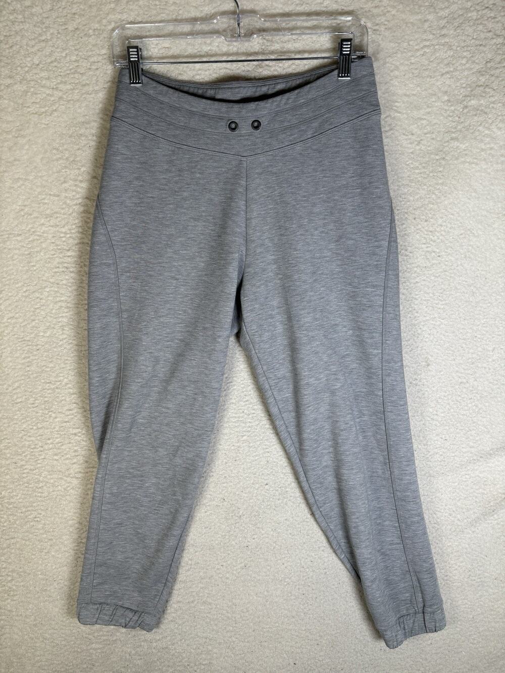 Athleta Jogger Sweatpants Womens Small Gray Gym Workout Athleisure NO DRAWSTRING